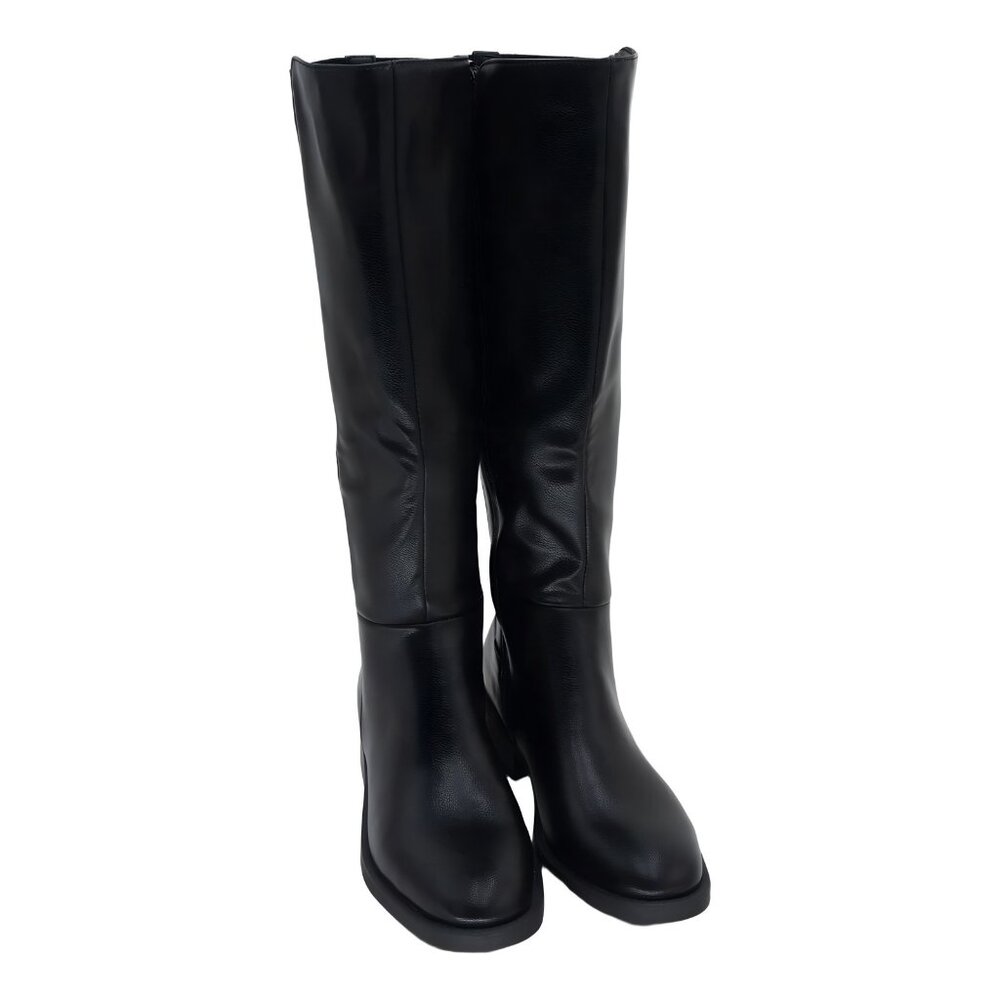 Style Co Eloisee Tall Flat Boots Black 7M